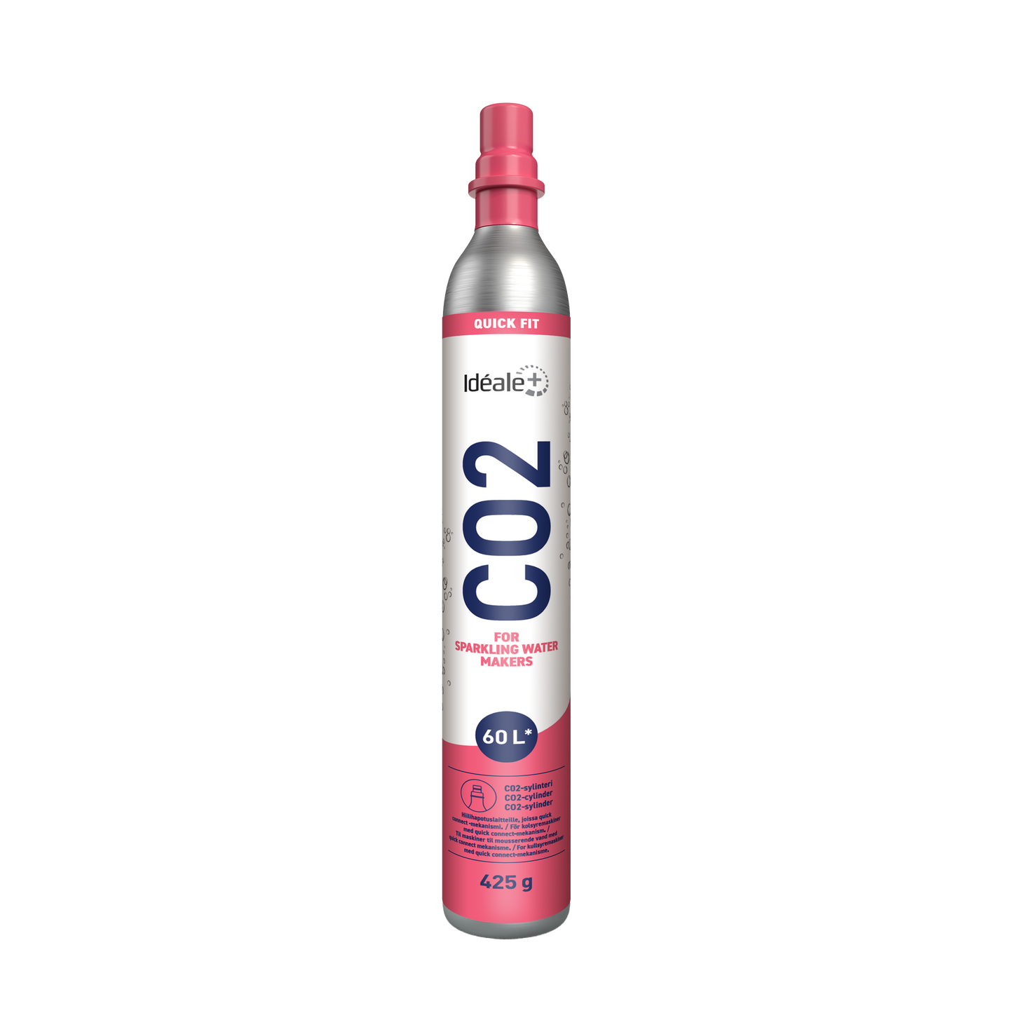 IDEALE+ QUICK FIT CO₂ UDSKIFTNINGSCYLINDER (18 STK)