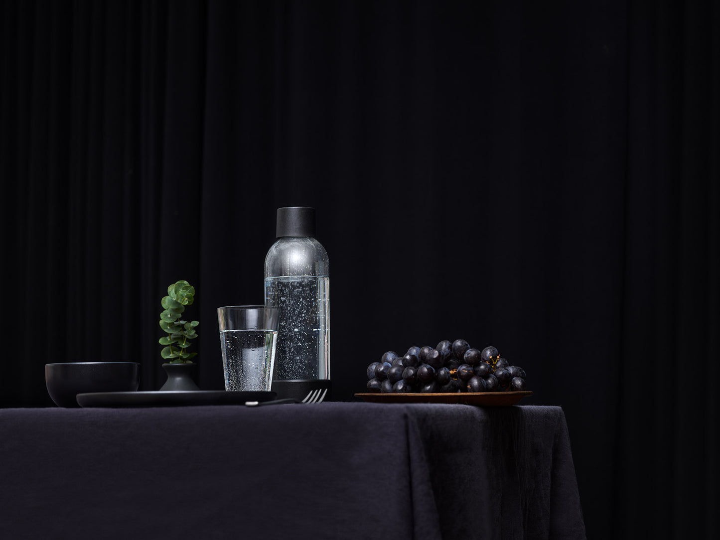 MYSODA VATTENFLASKA BLACK 1L 2-PACK
