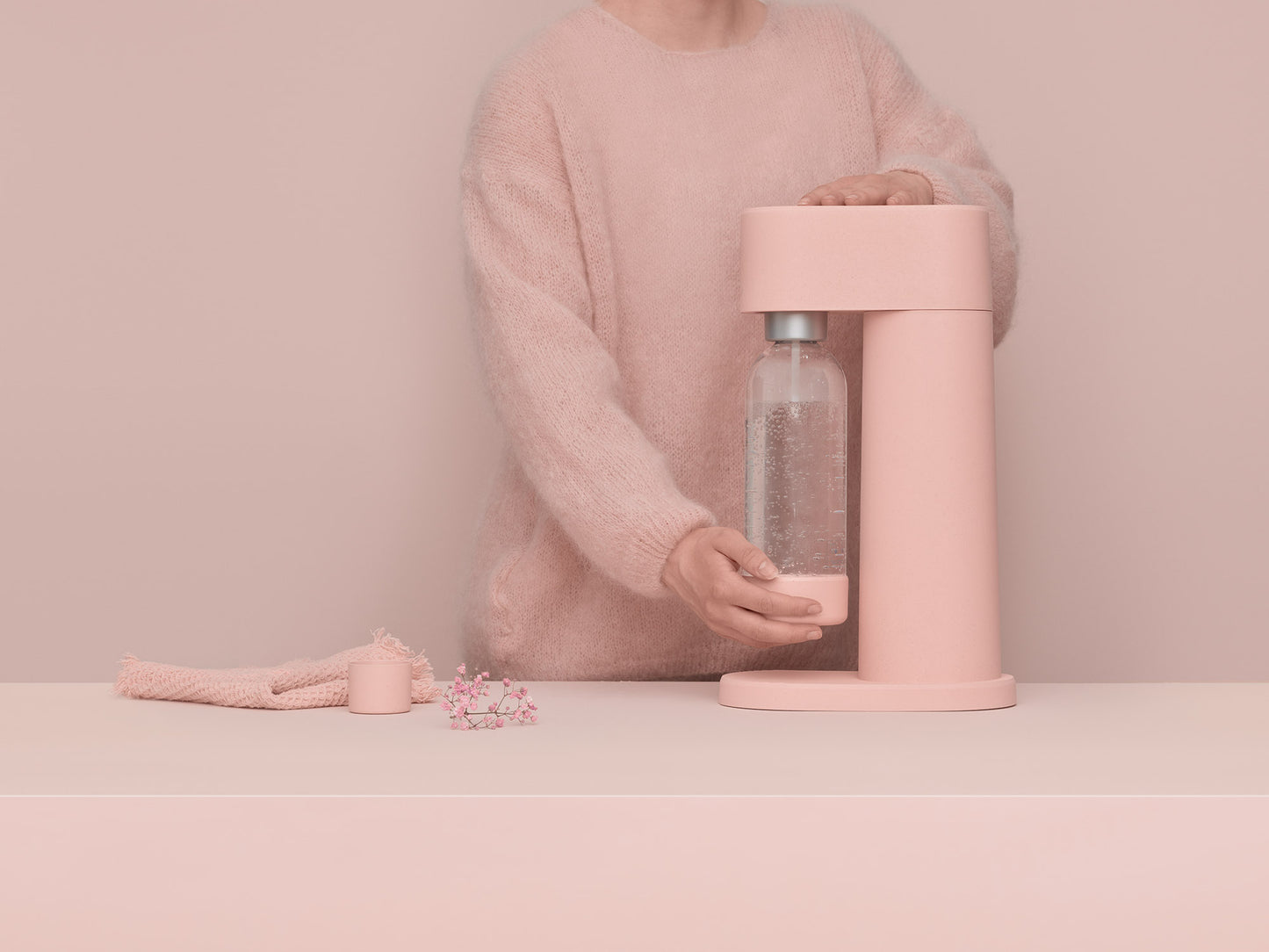 MYSODA ROSA FLASKE (1 L) 2-PAKN.