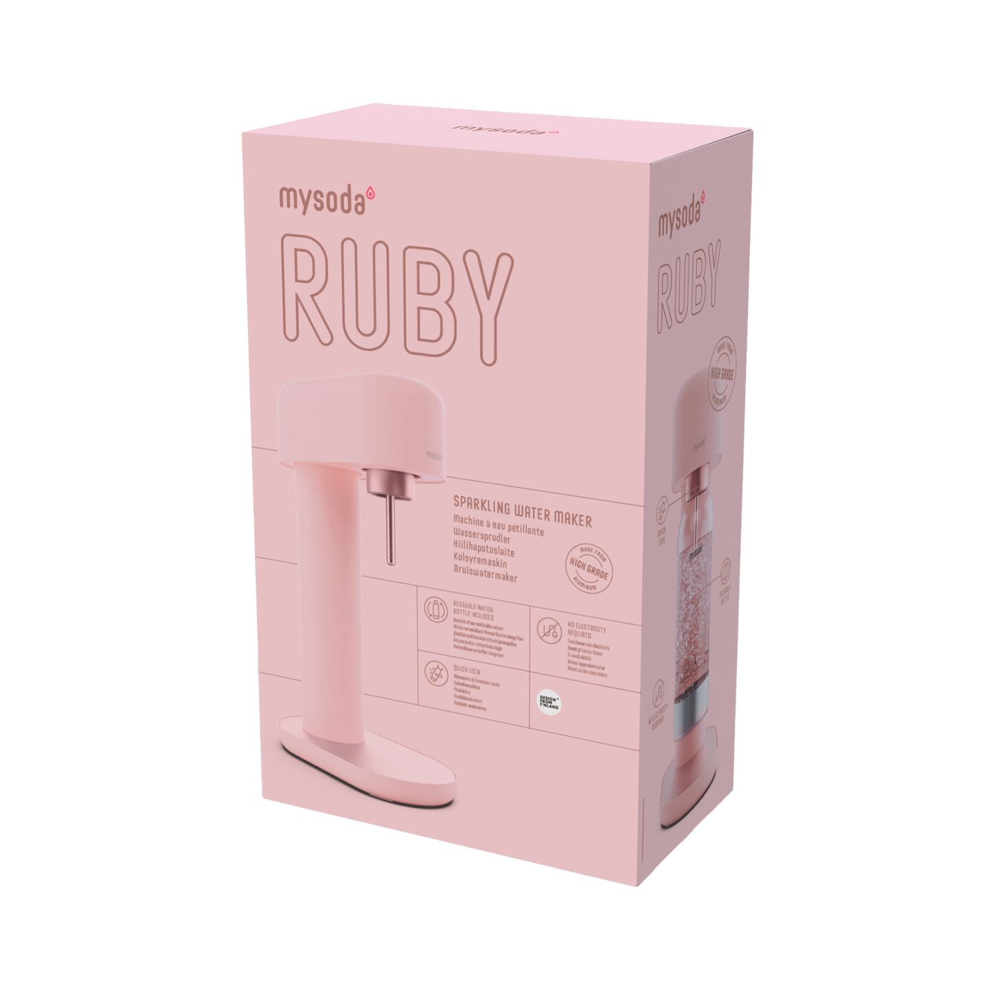 MYSODA RUBY 2 PINK KOLSYREMASKIN