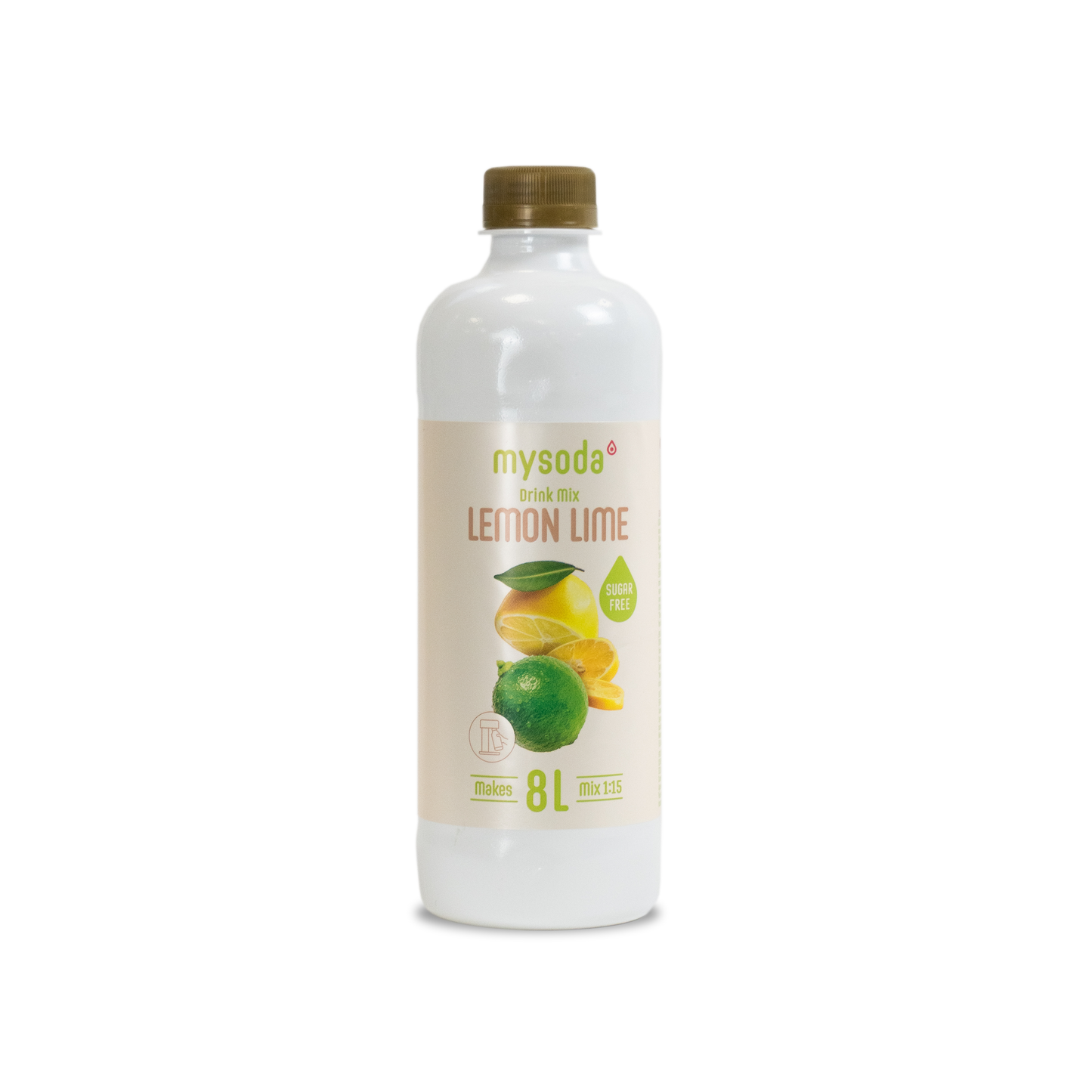 MYSODA LEMON-LIME SUGAR FREE 500ML
