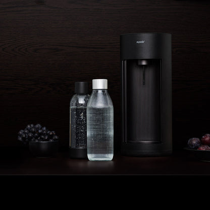 MYSODA GLASSY SORT DANSKVANDMASKINE