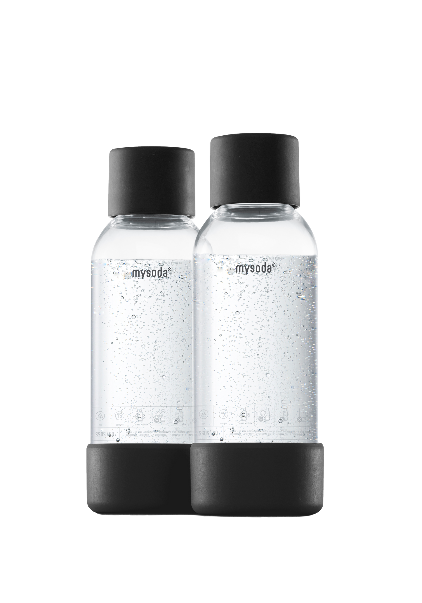 MYSODA VATTENFLASKA BLACK 0.5L 2-PACK