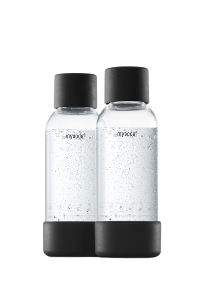 MYSODA VATTENFLASKA BLACK 0.5L 2-PACK