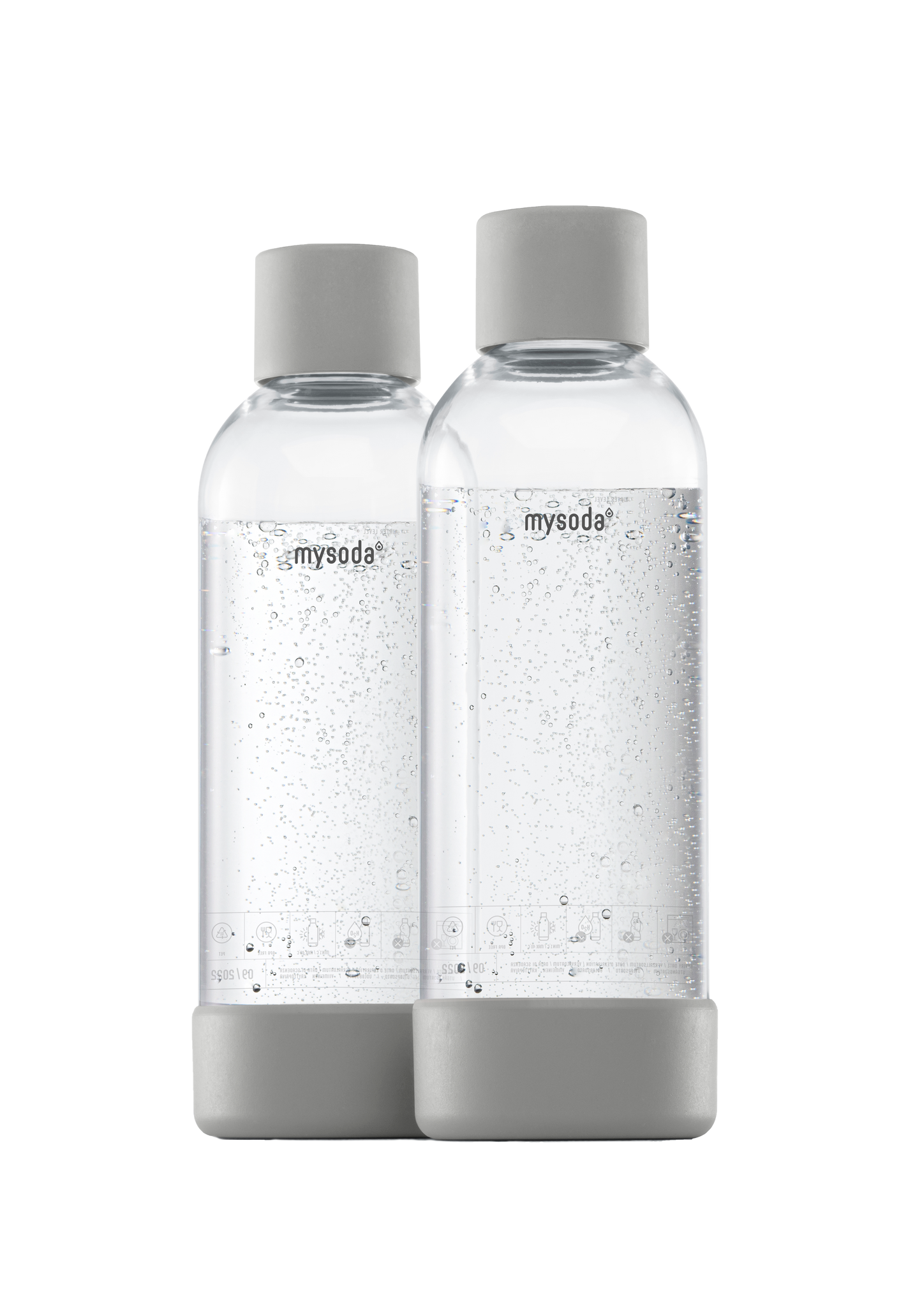 MYSODA VATTENFLASKA GRAY 1L 2-PACK