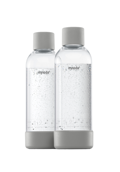 MYSODA VATTENFLASKA GRAY 1L 2-PACK