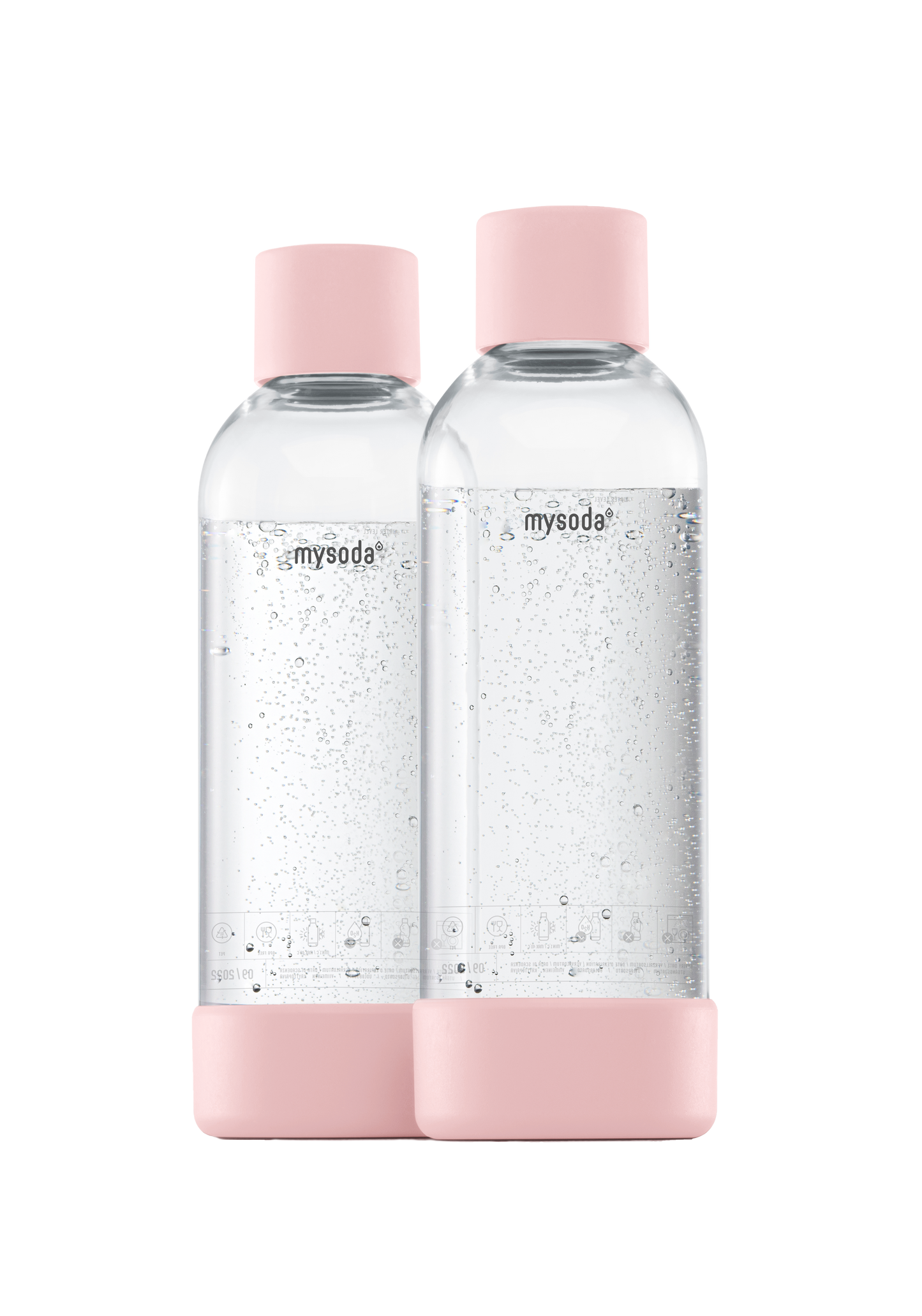 MYSODA ROSA FLASKE (1 L) 2-PAKN.