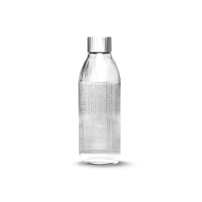 MYSODA GLASFLASKE SILVER 1L