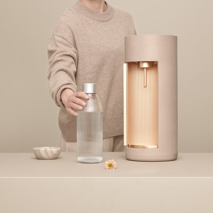 MYSODA GLASFLASKE SILVER 1L