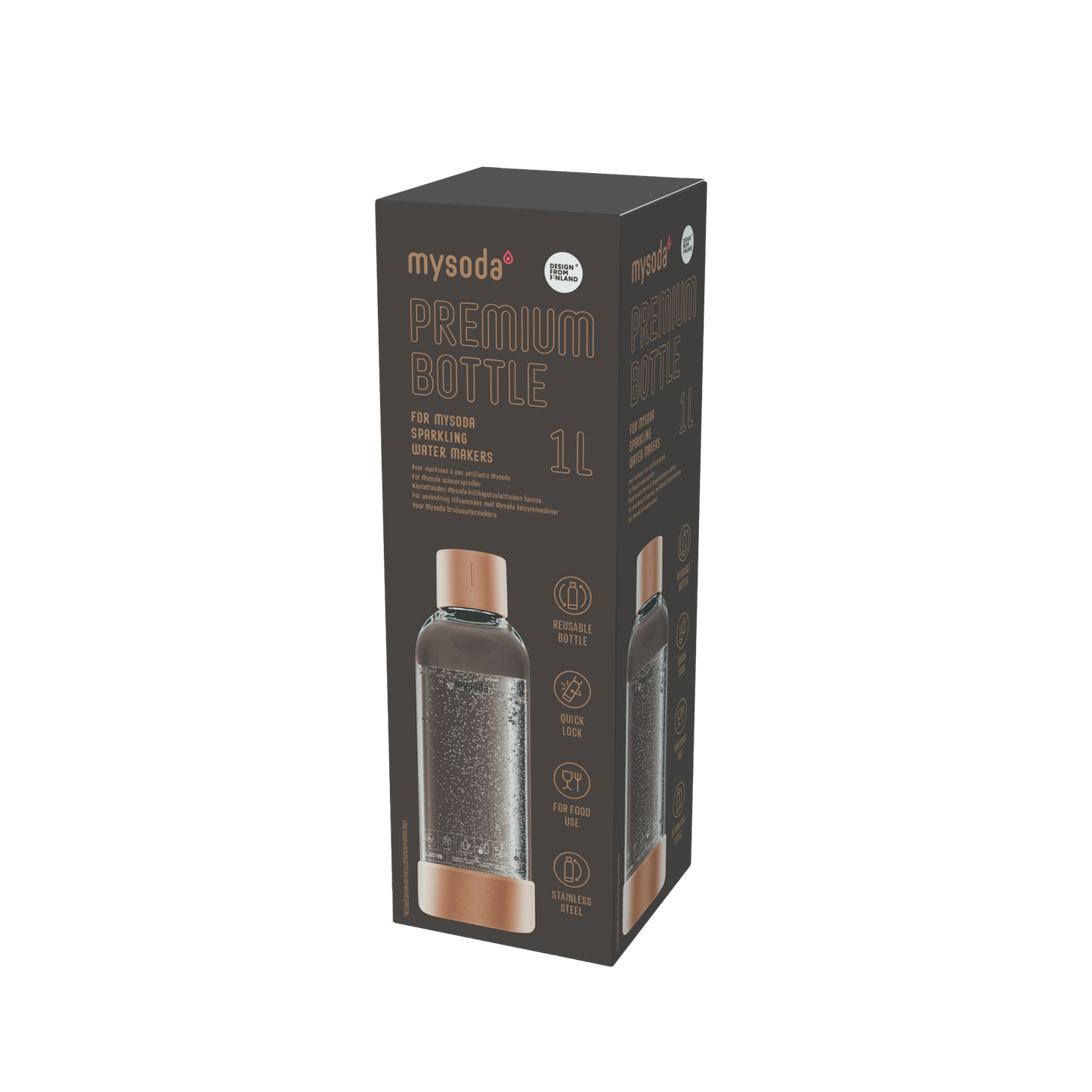 MYSODA PREMIUM VATTENFLASKA COPPER 1L 