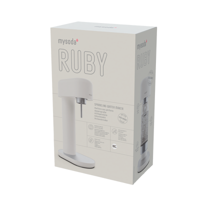 MYSODA RUBY 2 WHITE SILVER DANSKVANDMASKINE