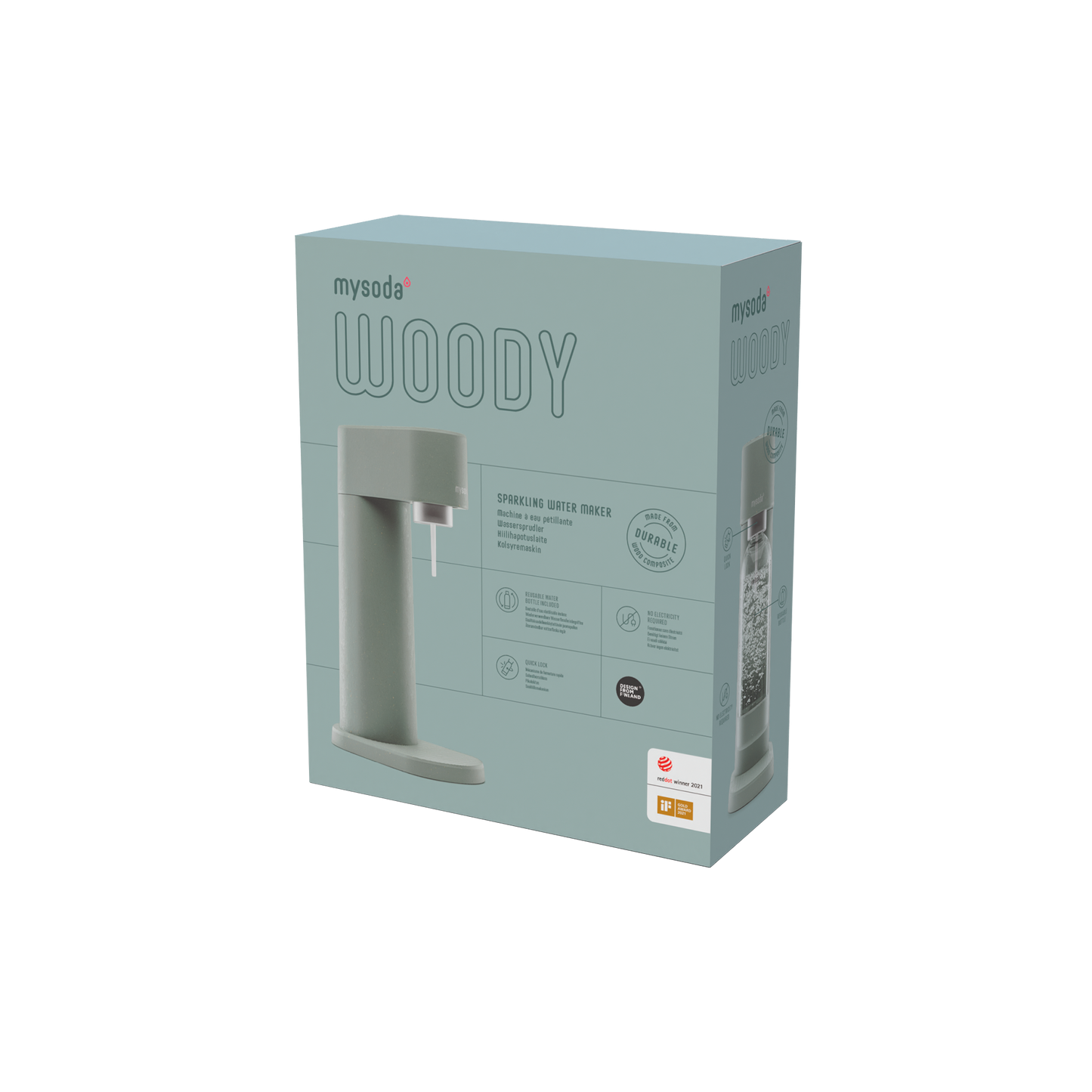 MYSODA WOODY PIGEON SPARKLING WATER MAKER