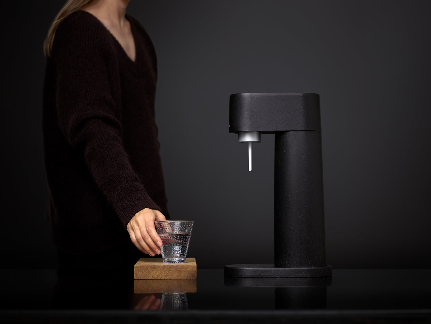 MYSODA WOODY BLACK DANSKVANDMASKINE