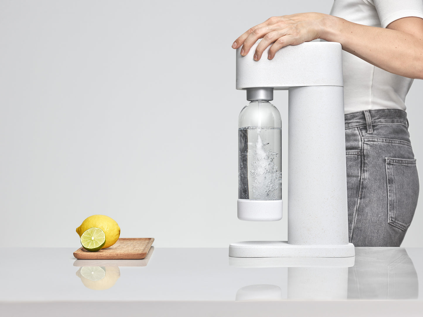 MYSODA WHITE 1L VATTENFLASKA 2-PACK