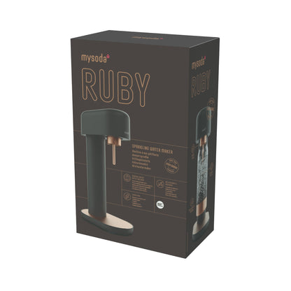 MYSODA RUBY 2 BLACK COPPER KOLSYREMASKIN