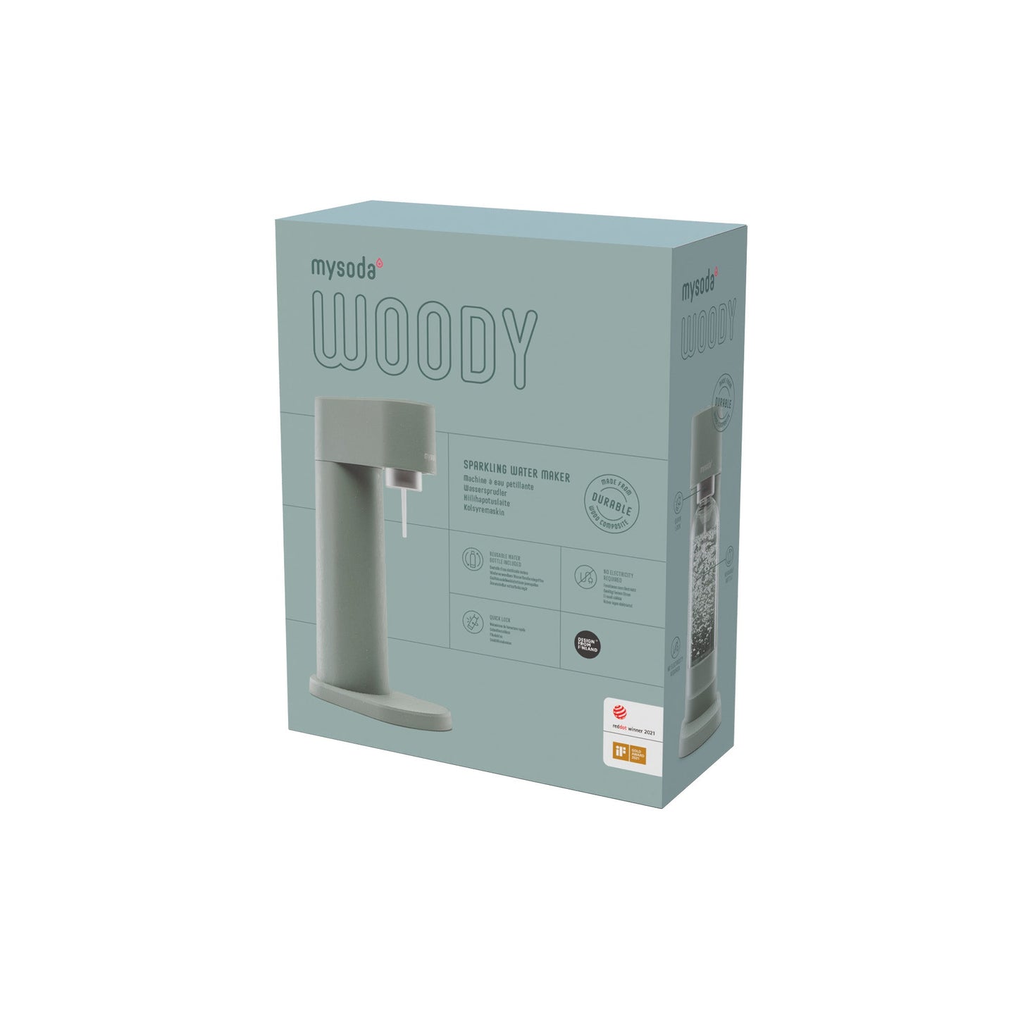 MYSODA WOODY PIGEON DANSKVANDMASKINE